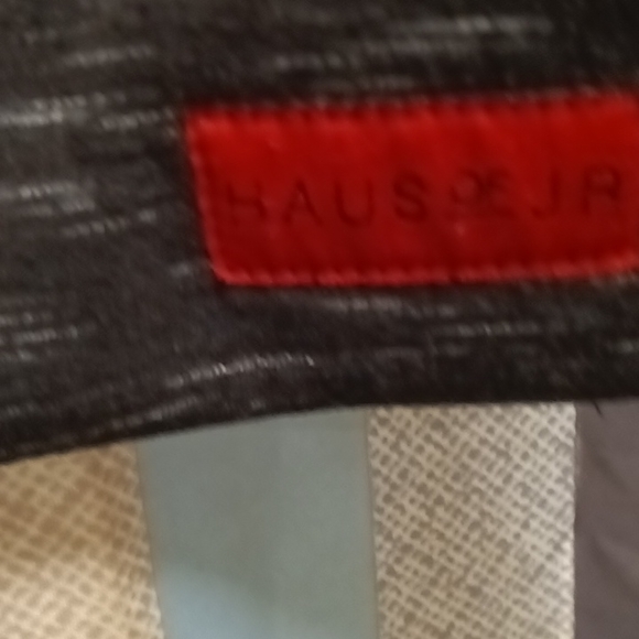 FINAL PRICE HAUS OF JR black and gray s/s hooded sweatshirt w side zippers 12 - Picture 3 of 4